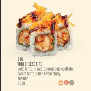 Uramaki Tori cheese fire 4pz