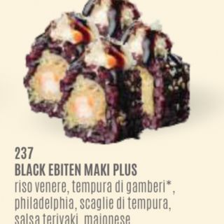Uramaki black Philadelphia ebiten 4pz