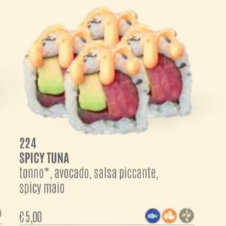 Uramaki spicy tuna 4pz