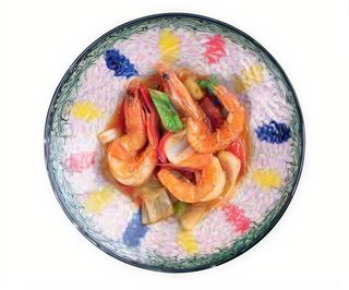 Gamberoni al wok piccanti