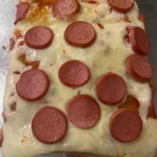 Focaccia con Wurstel