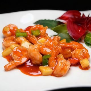 Gamberi in salsa agrodolce