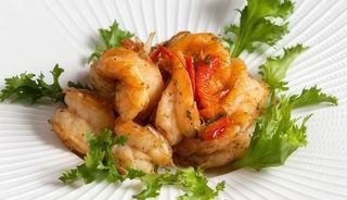 Gamberi in sale e pepe