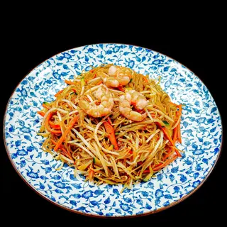 SPAGHETTI DI RISO CON GAMBERI