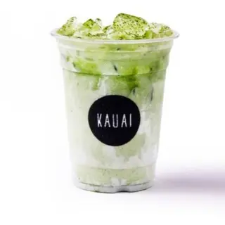 Iced matcha latte
