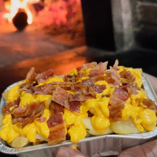 Patatine fritte cheddar e bacon croccante grande