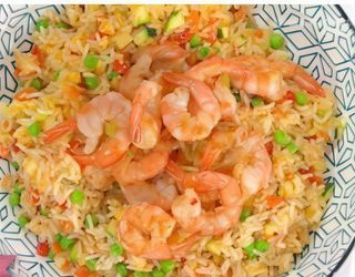 Fried rice gamberi