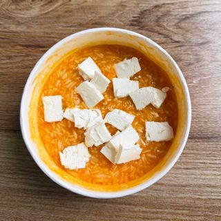 Riso con zucca e feta