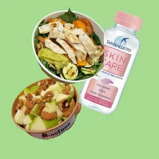 Chicken Crunchy+macedonia+ acqua al collagene