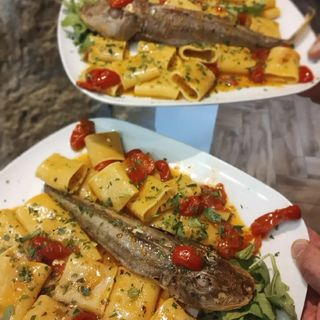 Paccheri con gallinella