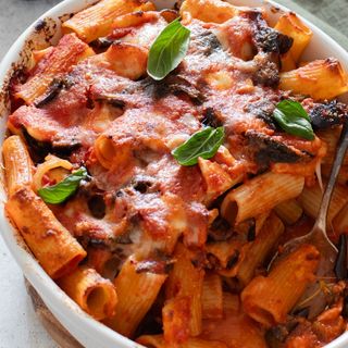 Pasta patate provola e parmigiano