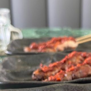 Spiedini di maiale con salsa Nduja