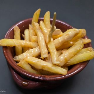 Patatine e fonduta