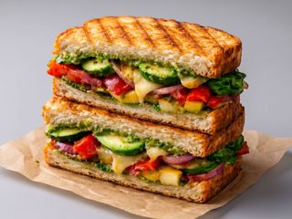 Toast vegetariano