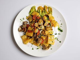 Gnocchetti zafferano e gamberi