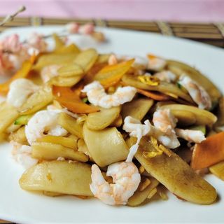 117 - Gnocchi di riso con gamberi