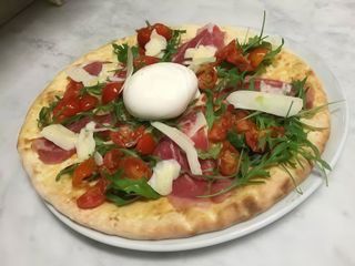 Pachino, burrata, rucola