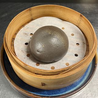 Black taro bao