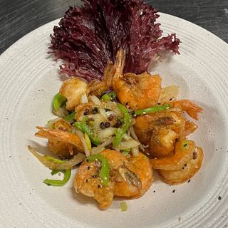 Gamberi al sale e pepe