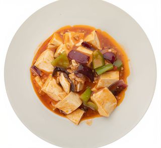 Tofu in salsa piccante
