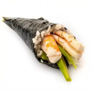75A Temaki ebi con avcoado- 1 pezzo