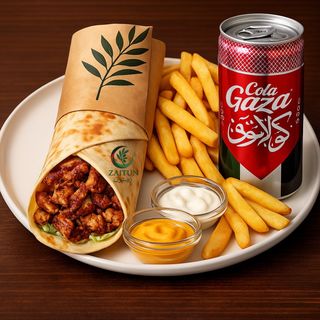 Menú shawarma di pollo