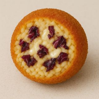 Supplì radicchio e formaggio