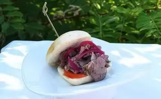 Porchetta cipolla agrodolce