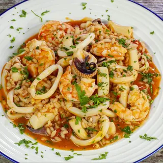 Primo piatto(risotto alla pescatora)
