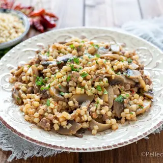 Primo piatto(fregola alla pastora)