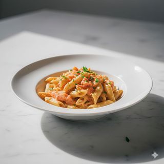 Garganelli al salmone