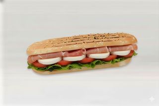 Piastrato con prosciutto crudo