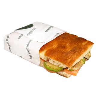 Focaccia con salmone, avocado e cream cheese