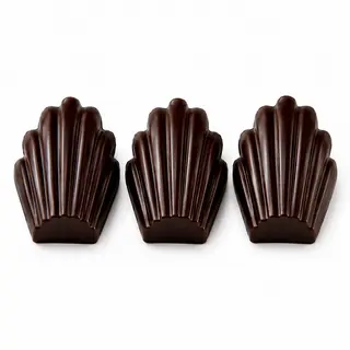 Madeleine al cioccolato fondente - senza glutine e senza lattosio