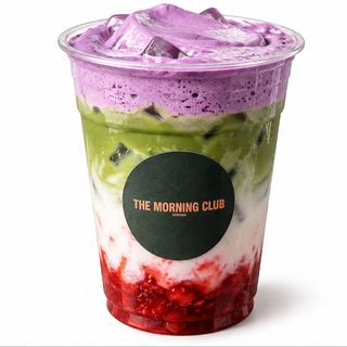 Ube Strawberry Matcha Latte