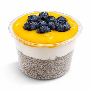 Chia pudding Mango e Mirtilli