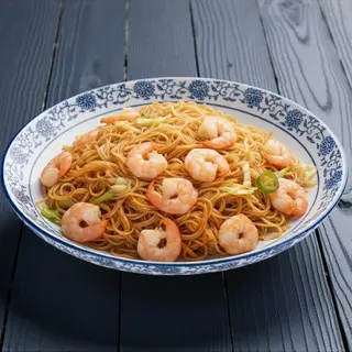 Spaghetti di riso ai frutti di mare