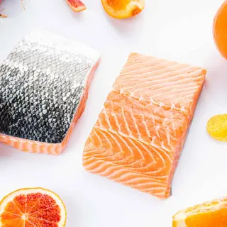 TRANCIO DI SALMONE ALLA BRACE