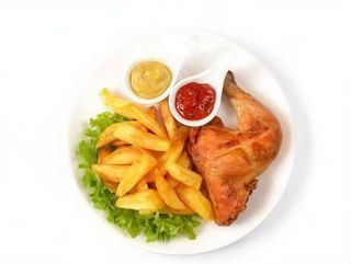 Cosce di pollo con patate friate