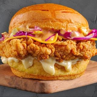 Burger di pollo crispy