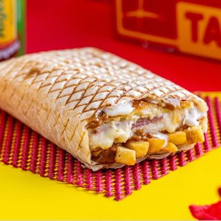 Taco con mortadella e olive