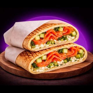 Taco di salmone affumicato normale