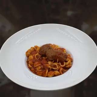 Orecchiette con brasciola al ragù