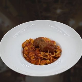 Orecchiette con brasciola al ragù