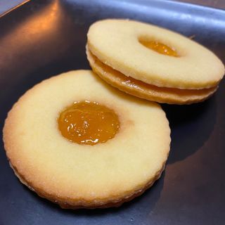 Occhi di bue alla marmellata