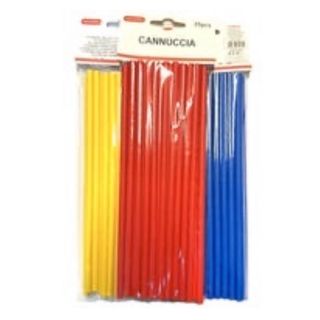 Cannuccia Carta Vari Colori 25pz