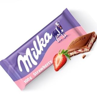 New Cioccolato Milka Alla Fragola 100gm