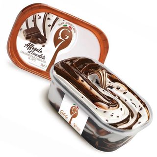 Vaschetta Gelato Alla Affogato Di Cioccolato Grande 1kg