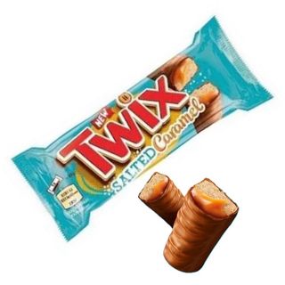 New Cioccolato Twix Salted Caramel x2 Doppio 46gm
