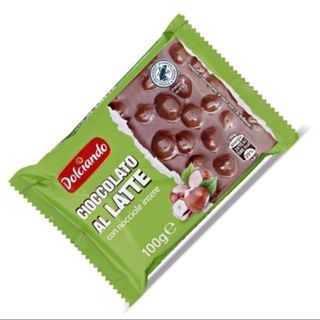 Cioccolato Alla Latte Con Nocciole Interne 100gm